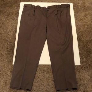 Men’s Dress Pants, Brown, Size 46, Natural Exchange, Inseam Length 32 Inches